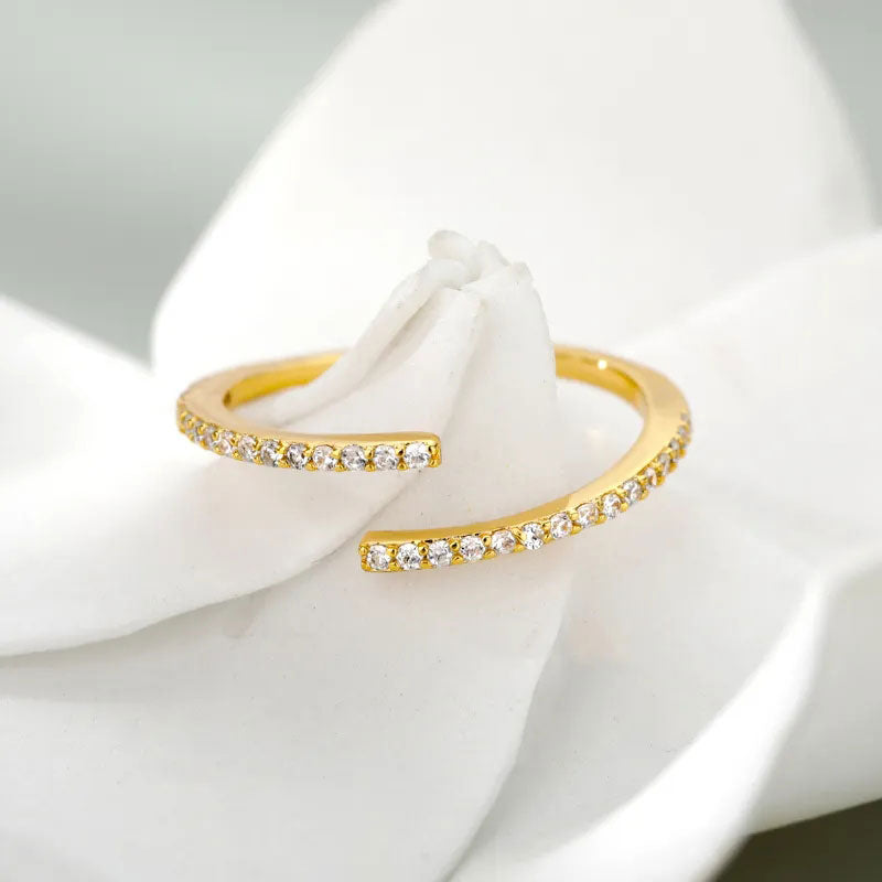 Eliandrea | Klassinen Zirkonia-sormus 18K Kulta