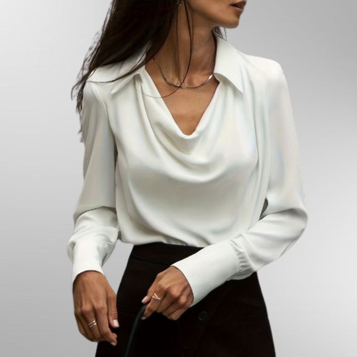 Violet™ | Elegantti satiinipusero