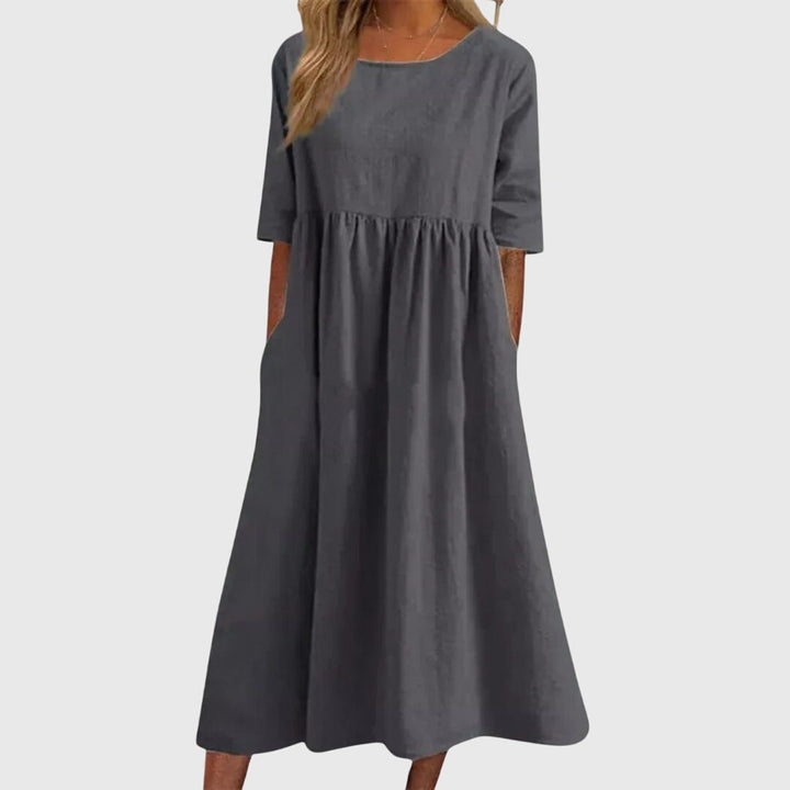 Haissley™ | Tyylikäs Mekko Lyhyillä Hihoilla