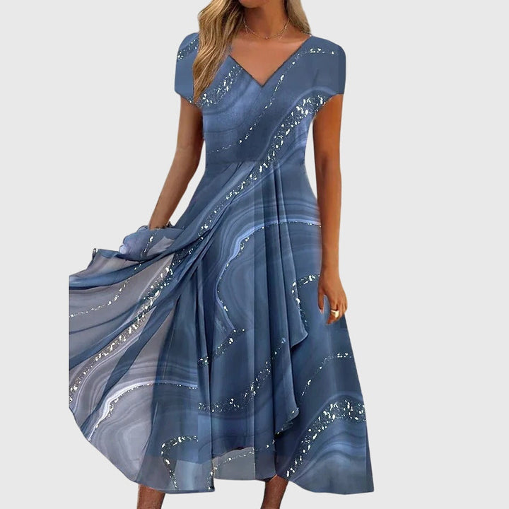 Aubriellee™ | Virtaviivainen Midi Mekko
