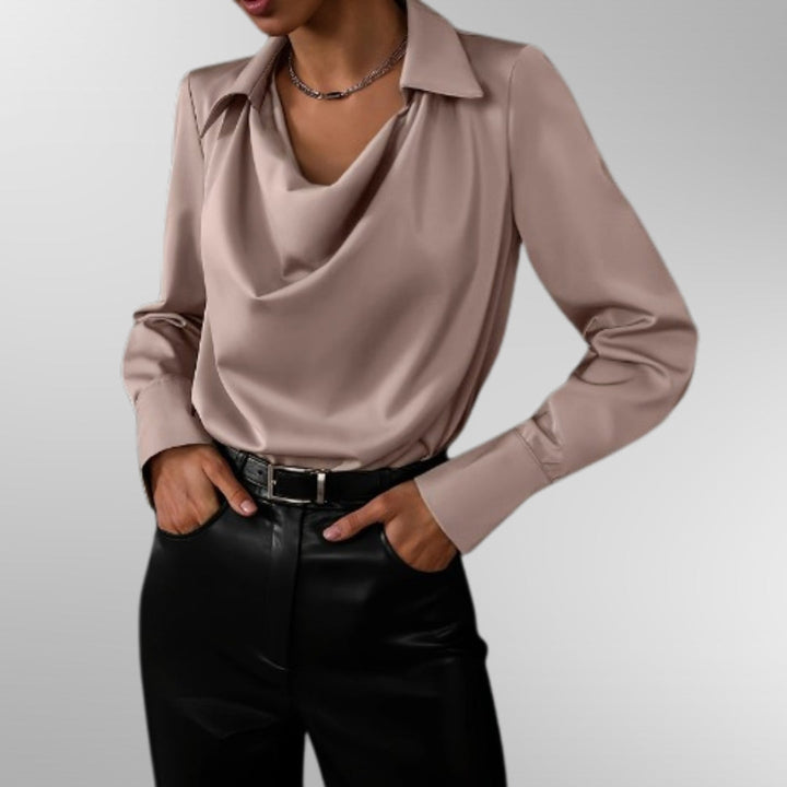 Violet™ | Elegantti satiinipusero