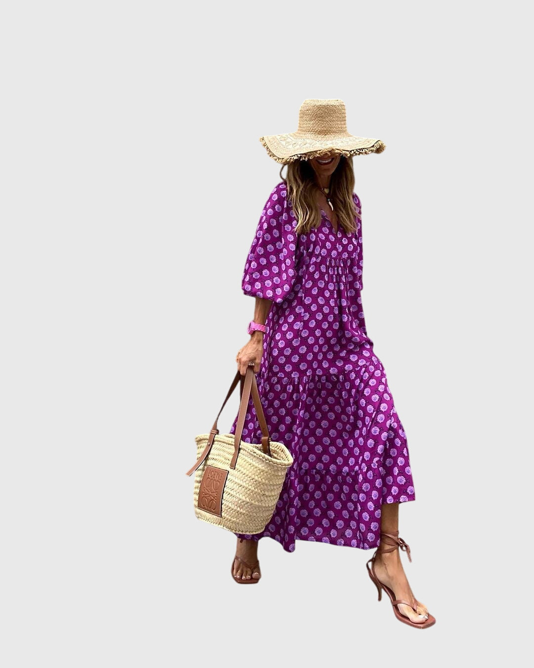 Sarrah™ - Boho Maxi Mekko