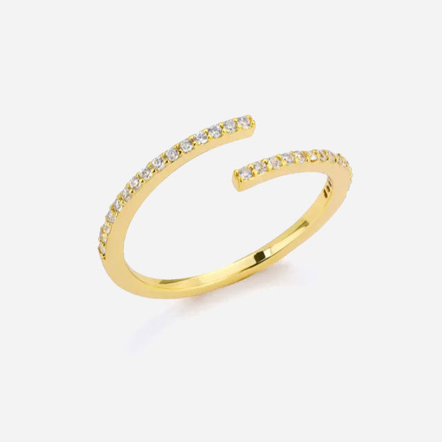 Eliandrea | Klassinen Zirkonia-sormus 18K Kulta