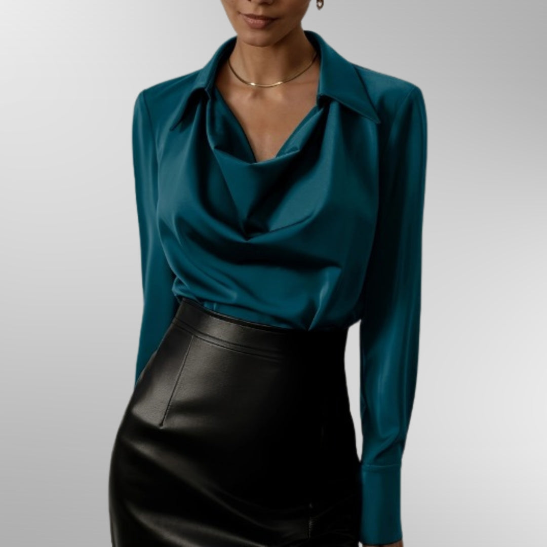 Violet™ | Elegantti satiinipusero