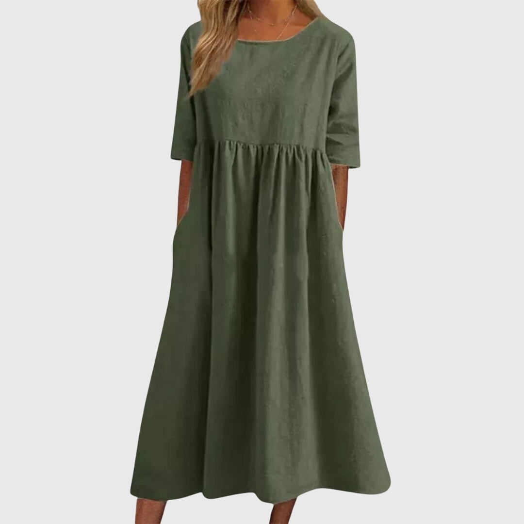 Haissley™ | Tyylikäs Mekko Lyhyillä Hihoilla