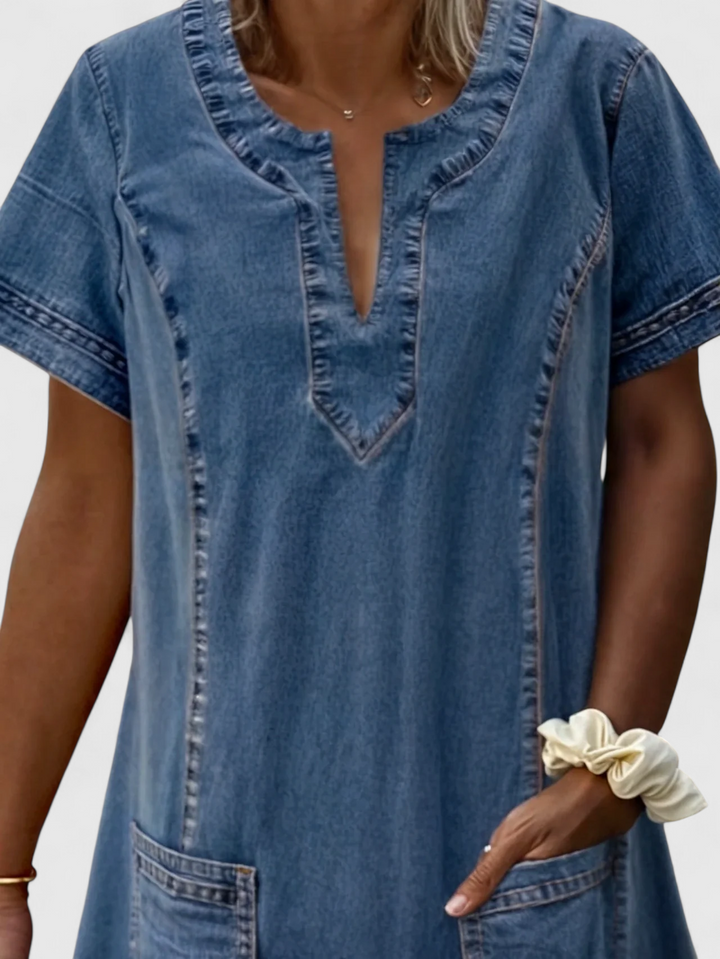 Susanne® | Pehmeä Denim Mekko