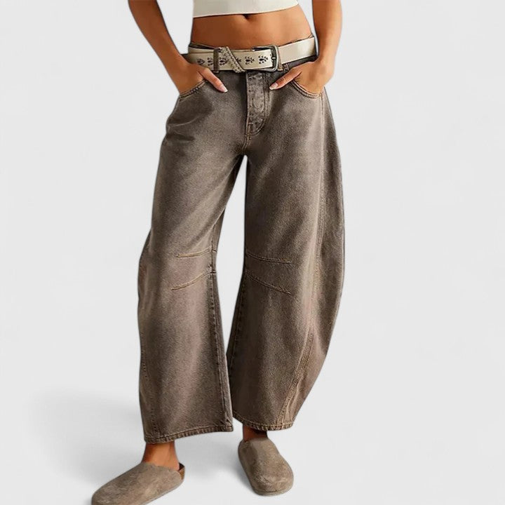 Sateen | Mukavat Leveät Housut