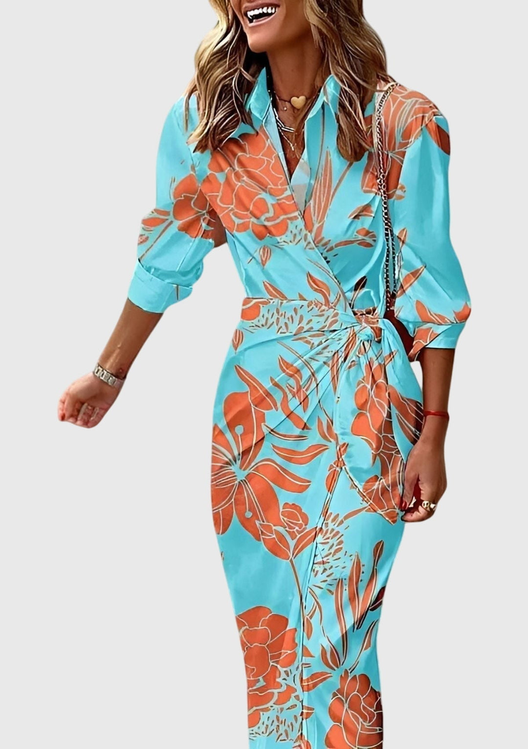 Eeverly™ | Tyylikäs Kietaisumekko Printillä