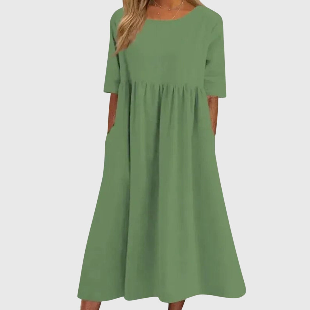 Haissley™ | Tyylikäs Mekko Lyhyillä Hihoilla