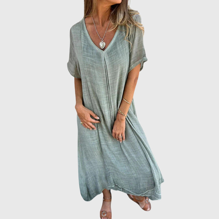 Fiiona™ – Elegantti V-kaula-aukko Mekko