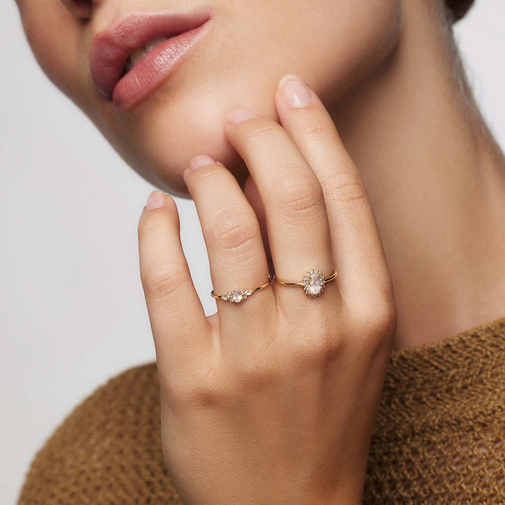 Lioravelle | Violetti Timanttisormus 18k Kulta