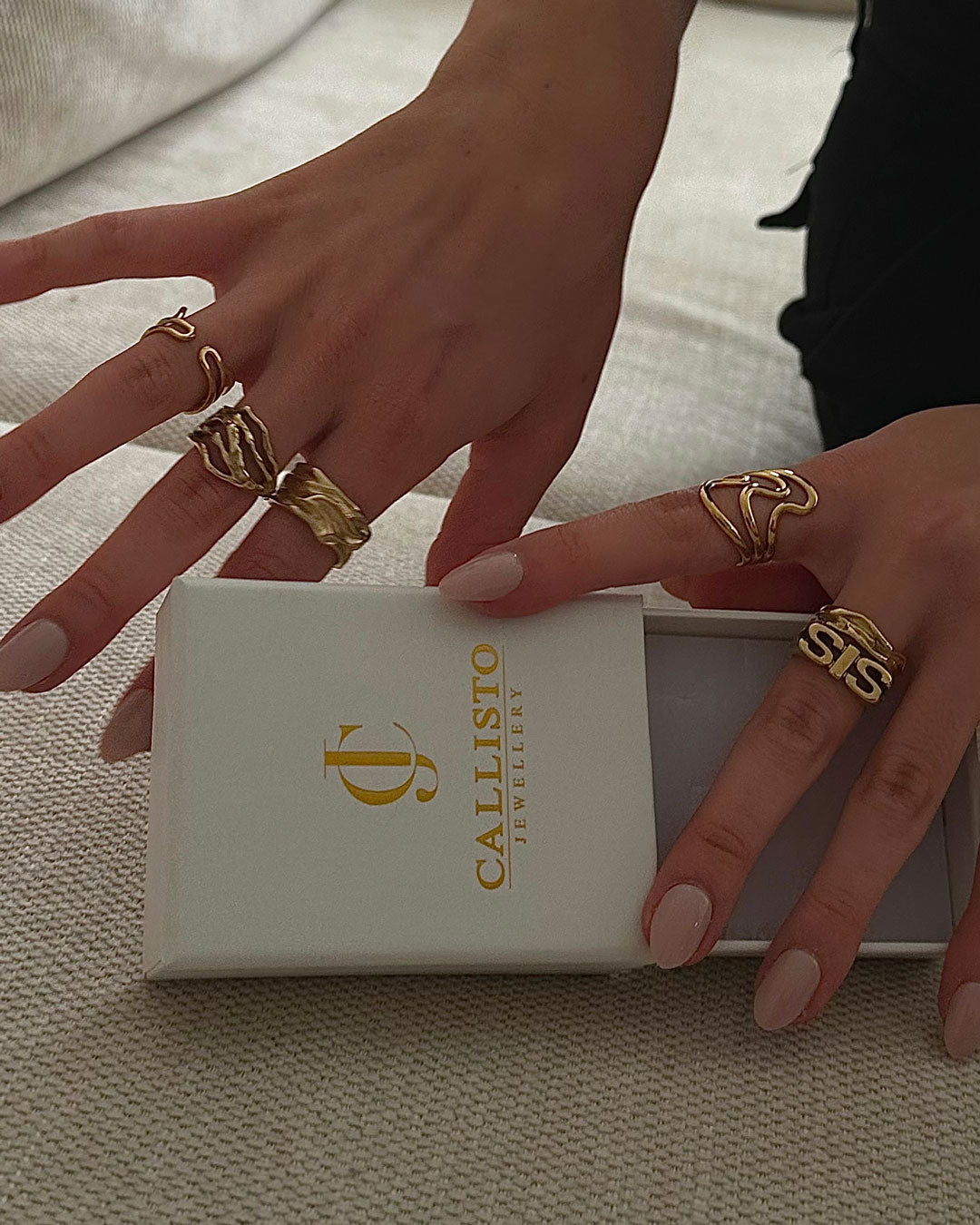 Jaylinette | Suuri Sormus 18K Kulta