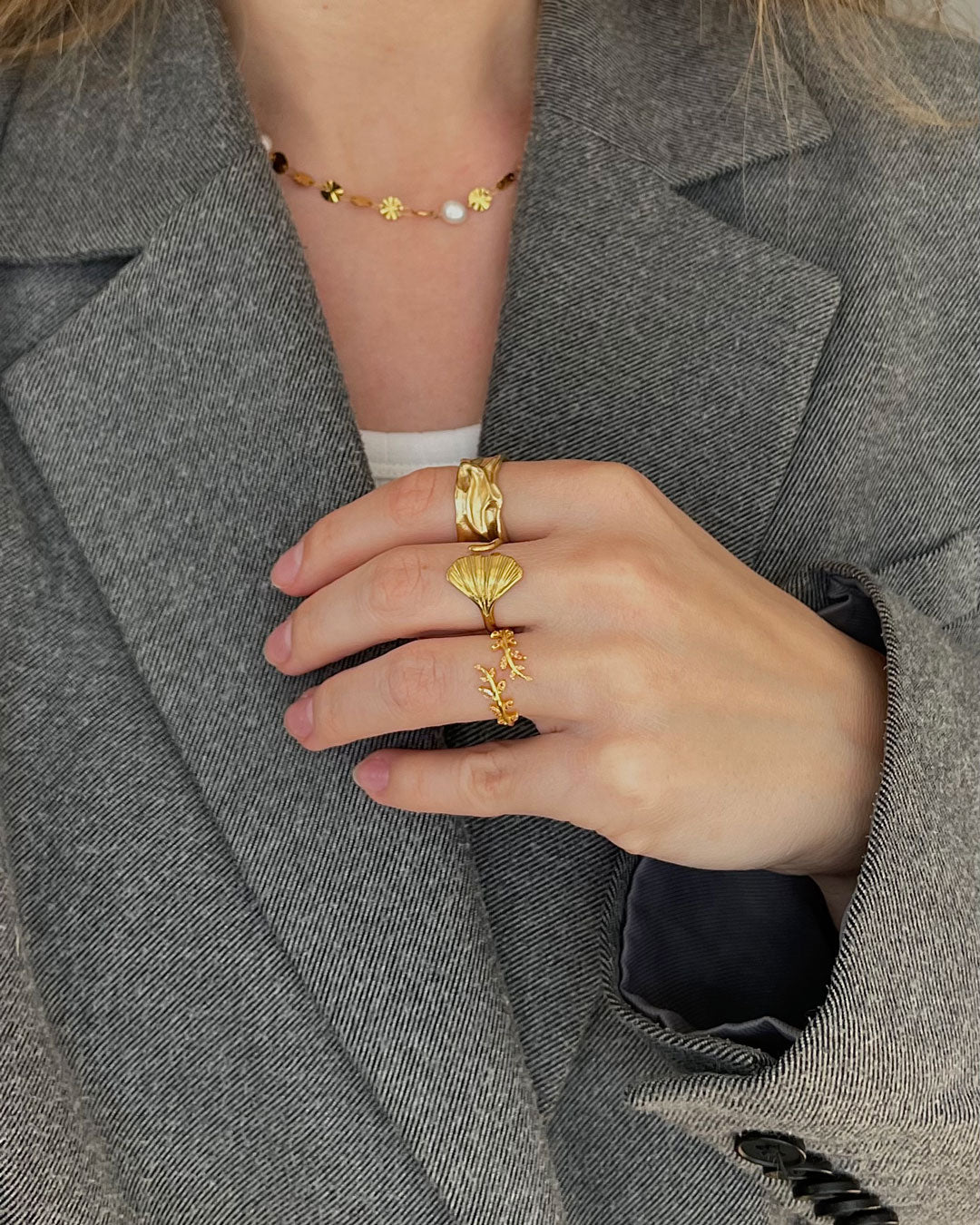 Jaylinette | Suuri Sormus 18K Kulta