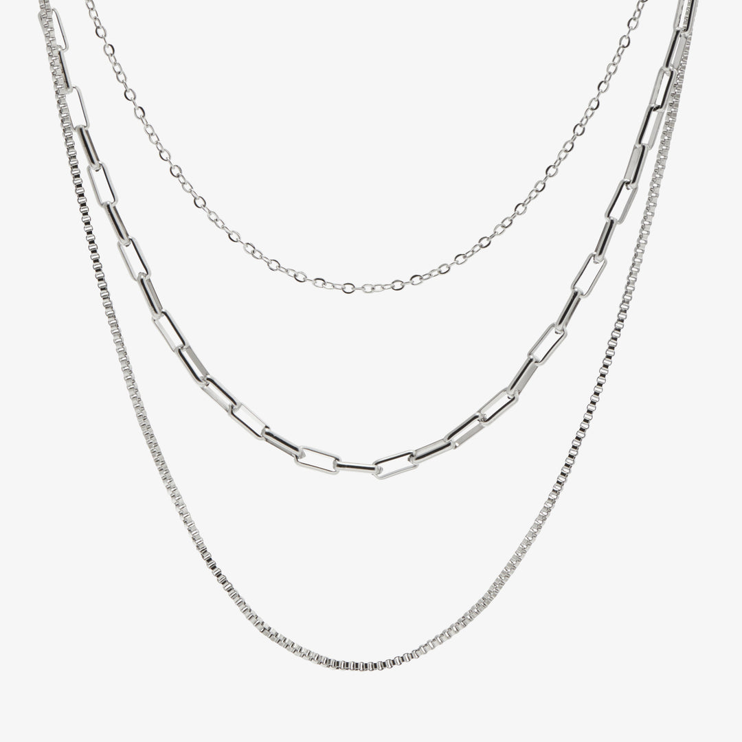 Kolmikerroksinen Choker Kaulaketju