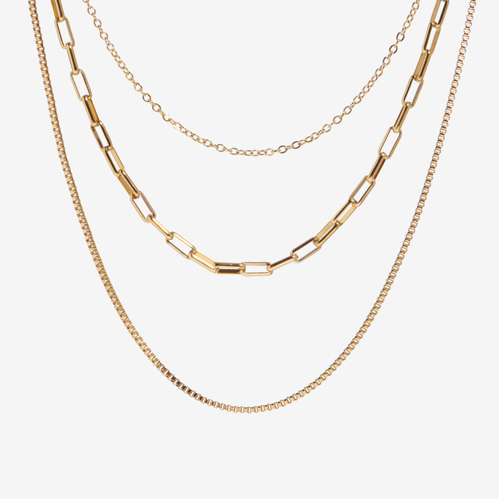 Kolmikerroksinen Choker Kaulaketju