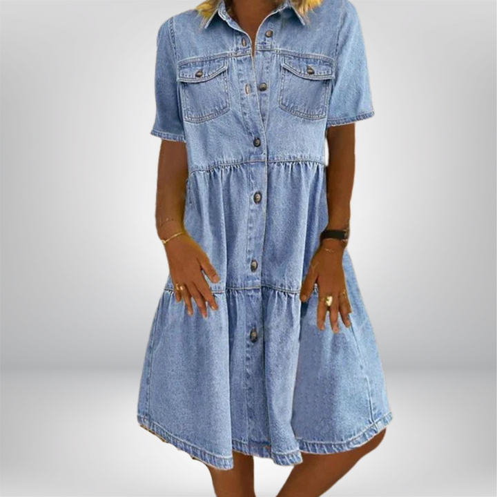 Dagny – Boho Denimmekko