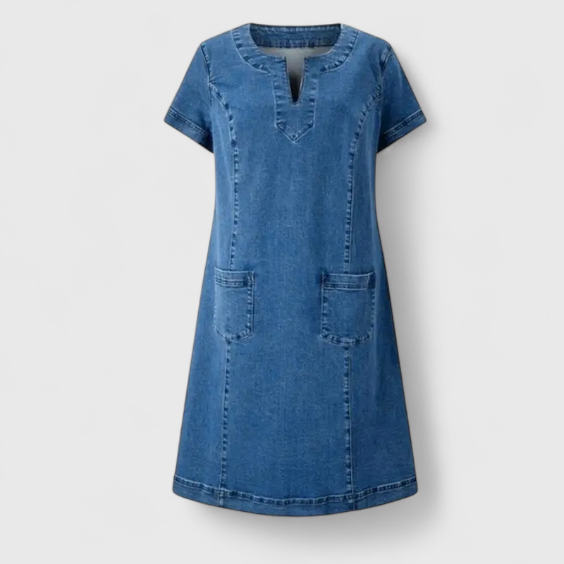 Susanne® | Pehmeä Denim Mekko