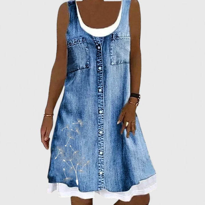 Gerd – Pehmeä ja Tyylikäs Denimmekko