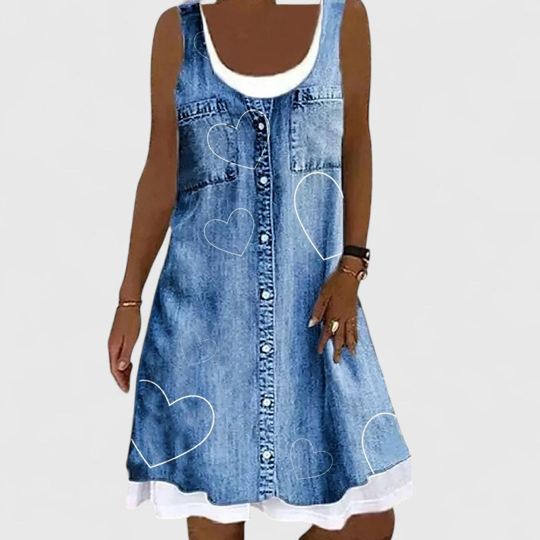 Gerd – Pehmeä ja Tyylikäs Denimmekko