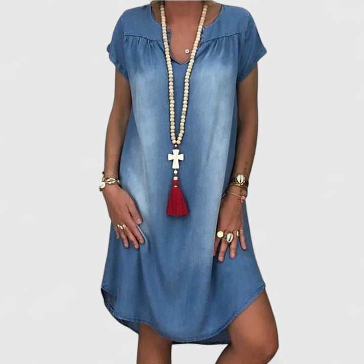 Grethe – Rentouttava Denim Kesämekko