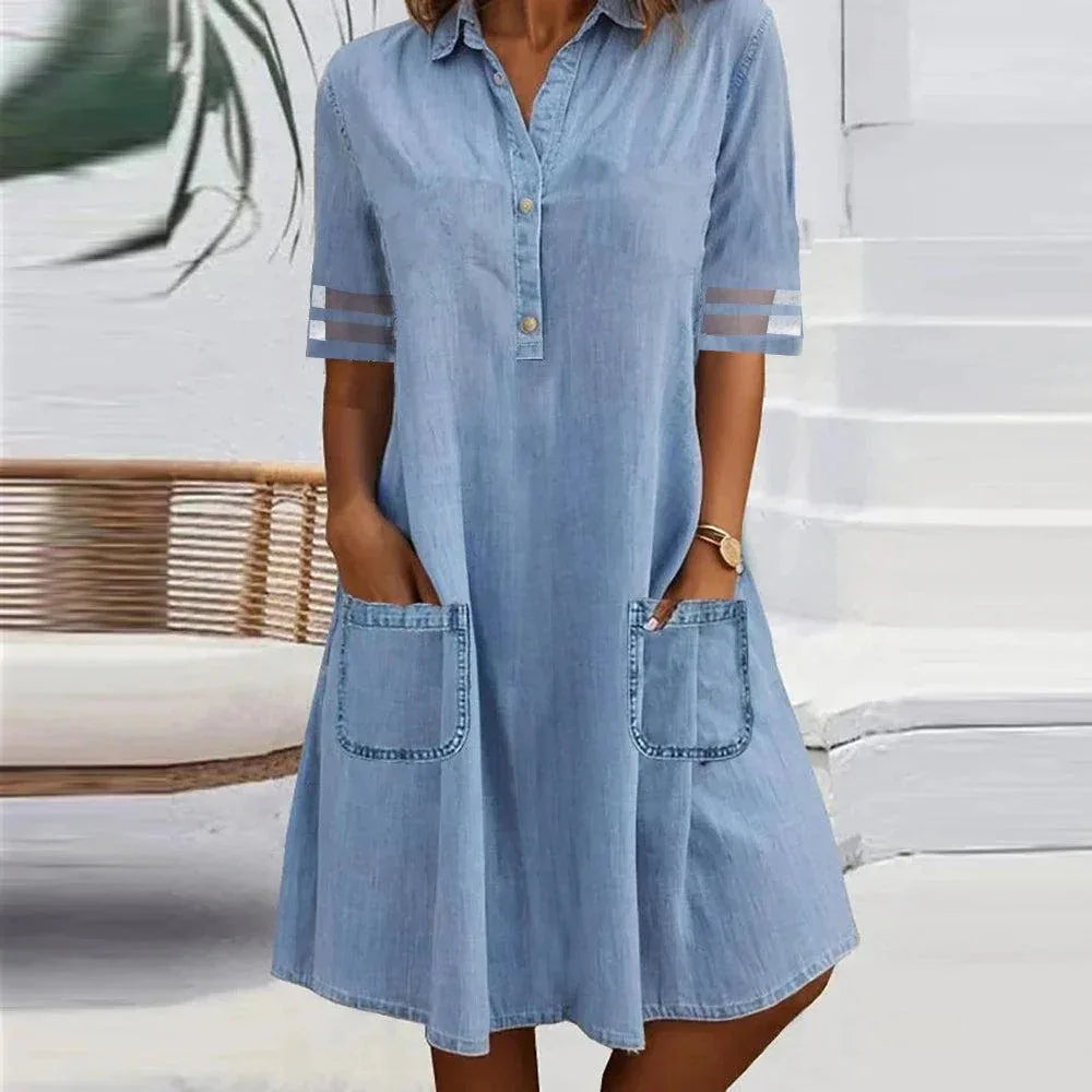 Fredrika – Denim Kevyt Mekko