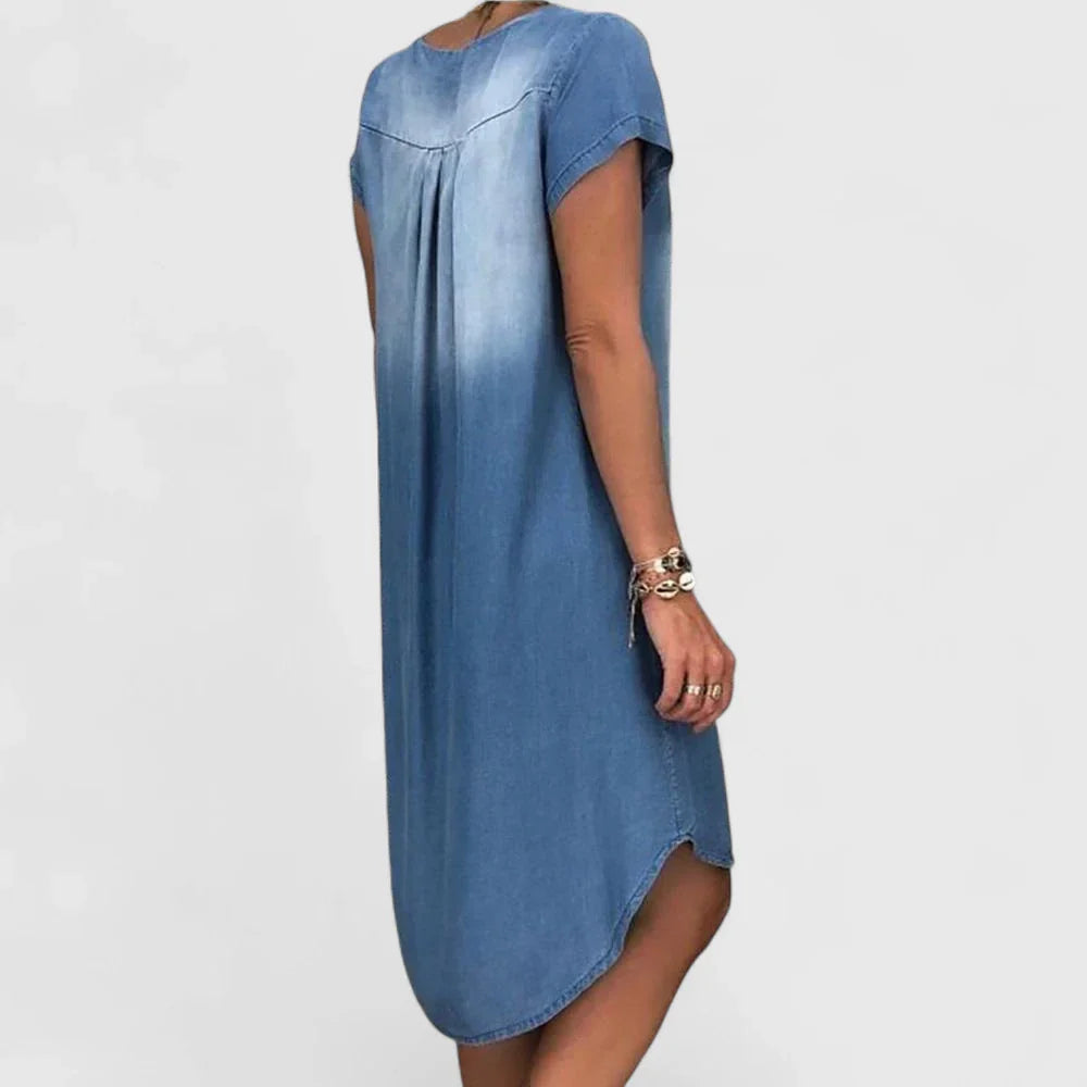 Grethe – Rentouttava Denim Kesämekko