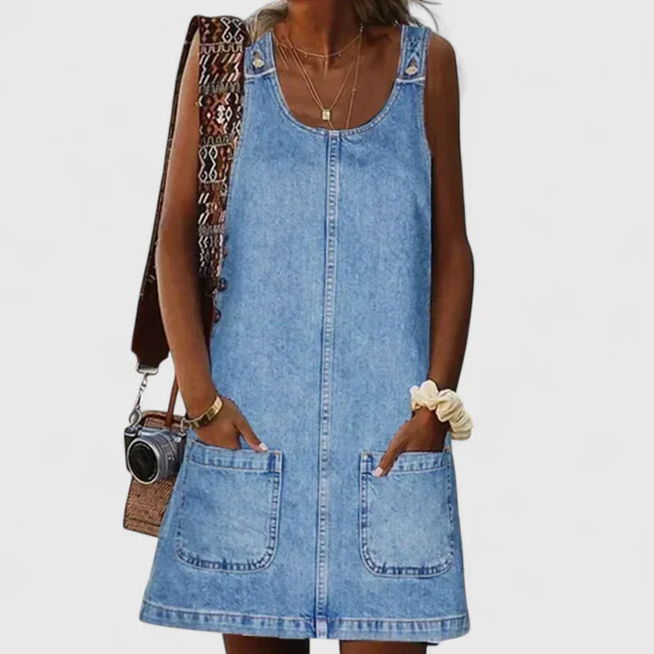 Dagmar – Käytännöllinen ja Kevyt Denim Kesämekko