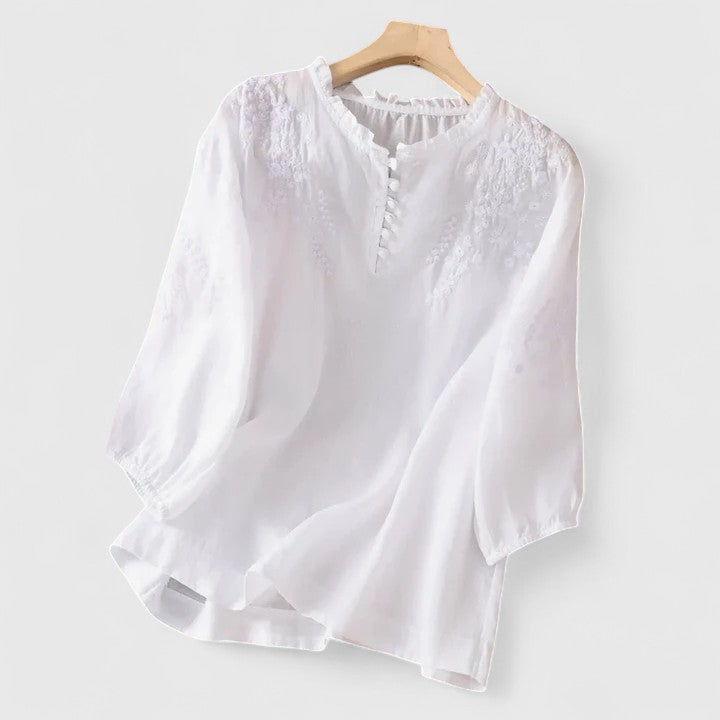Vasilene | Elegantti Napitus-Front Bluse