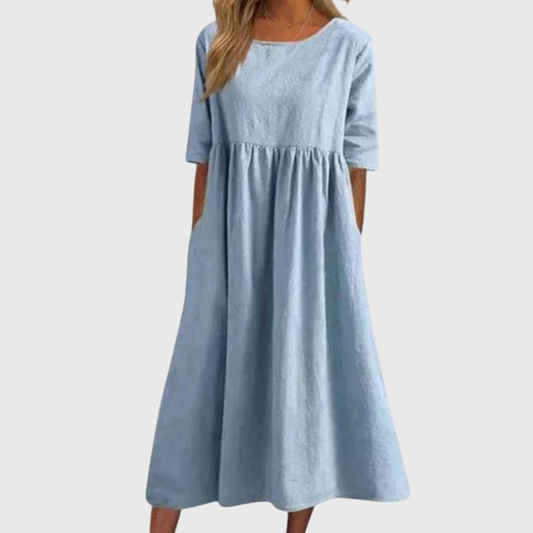 Haissley™ | Tyylikäs Mekko Lyhyillä Hihoilla