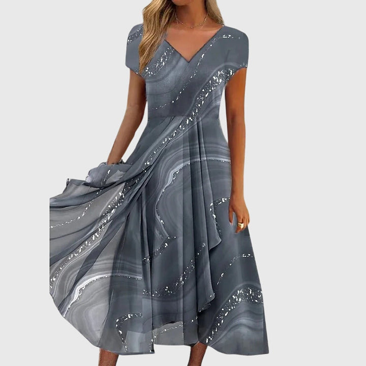 Aubriellee™ | Virtaviivainen Midi Mekko