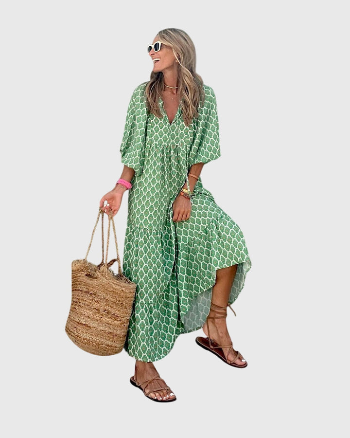 Sarrah™ - Boho Maxi Mekko