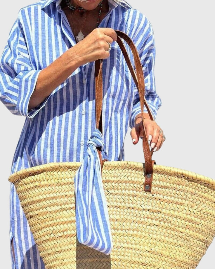 Elleen™ | Klassinen Raidallinen Mekko