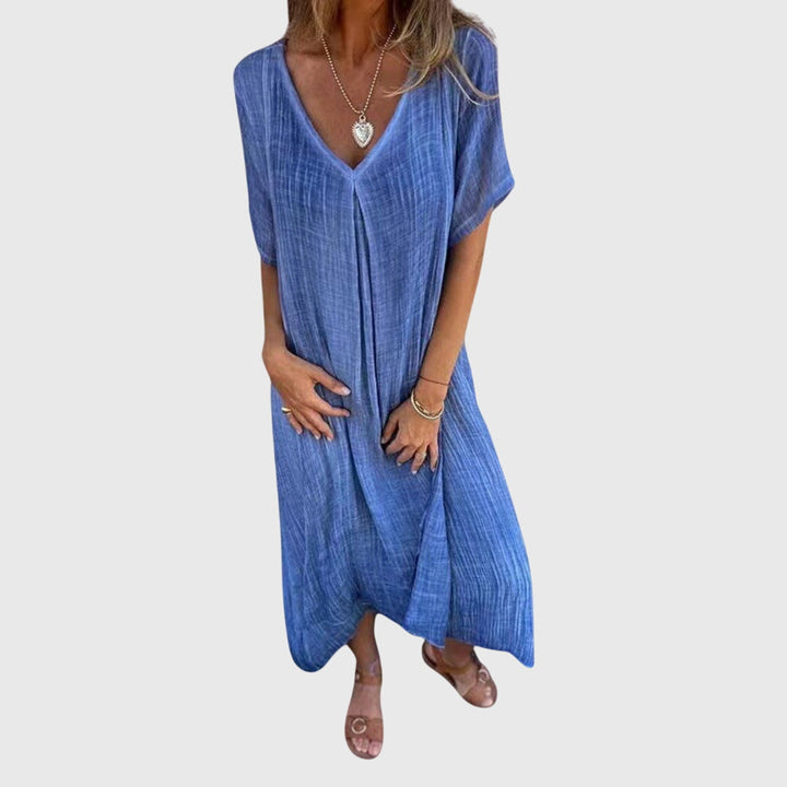 Fiiona™ – Elegantti V-kaula-aukko Mekko