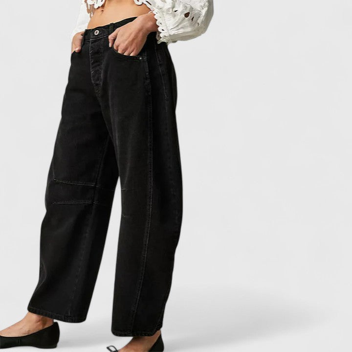 Sateen | Mukavat Leveät Housut