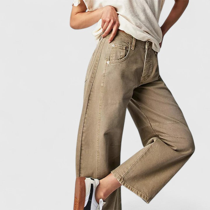 Sateen | Mukavat Leveät Housut