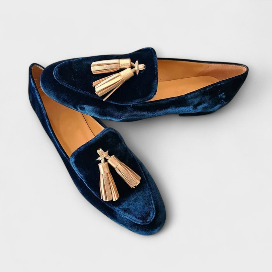 Quinnlyn – Vintage-inspiroituneet Loafersit Ripsuilla