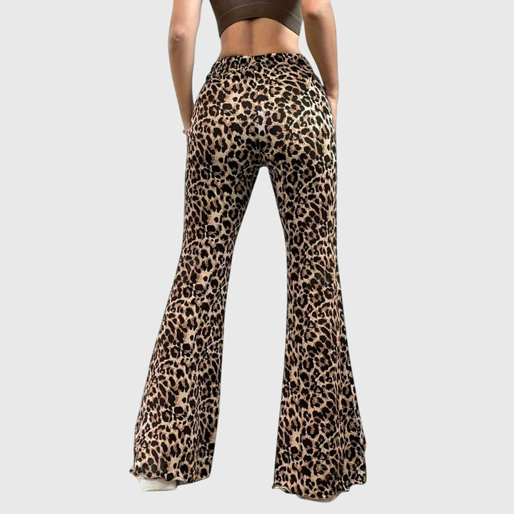 Leopardi Bootcut Housut