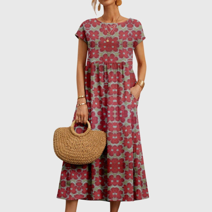 Valenccia™  | Tyylikäs Kukallinen Mekko