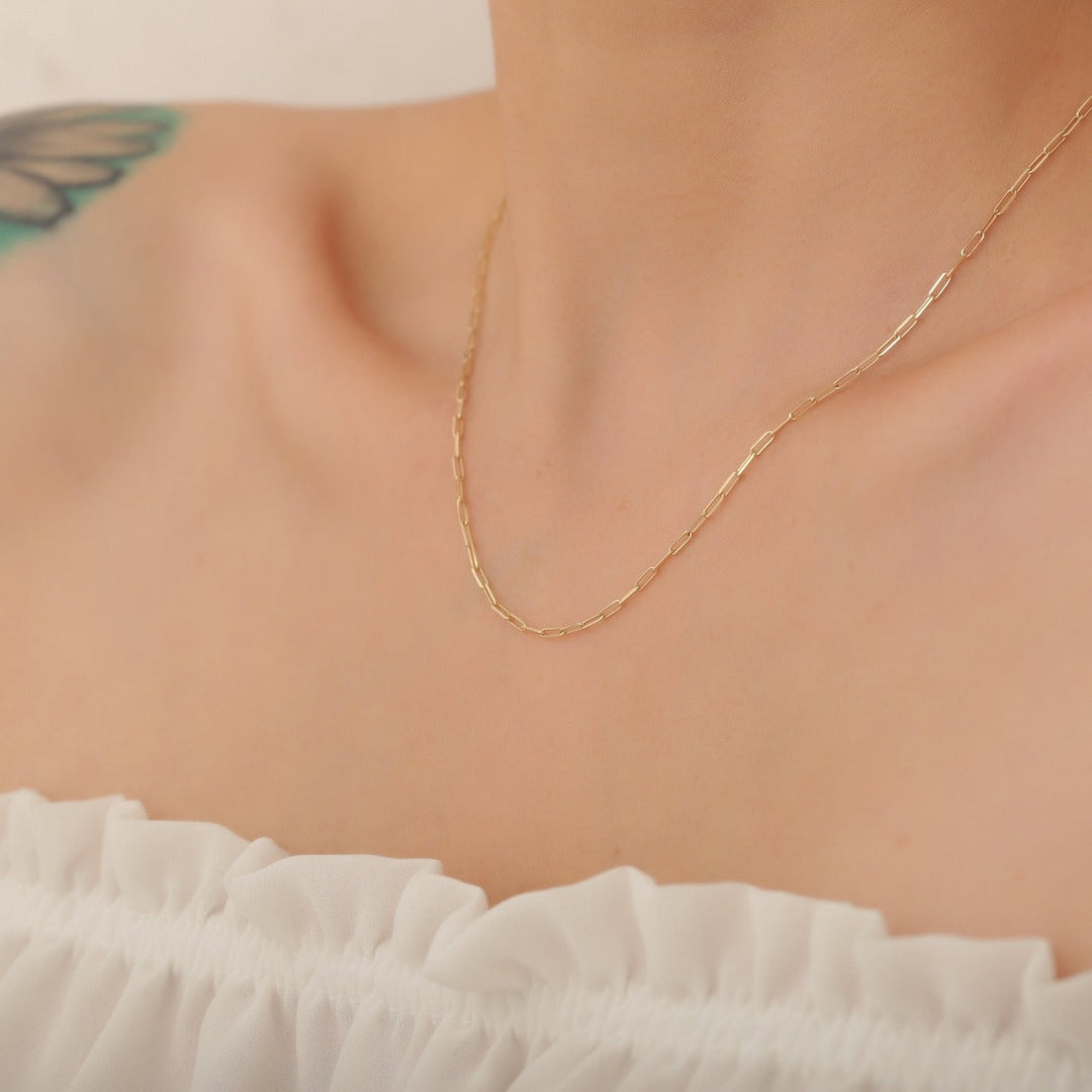 Tiaralynn | Pieni Paperi Kaulaketju 18K Kulta