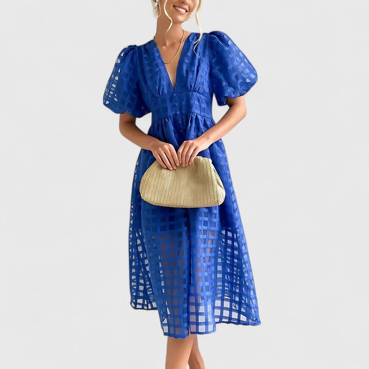 Elanqi | Tyylikäs Midi Mekko