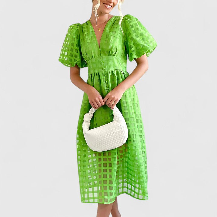 Elanqi | Tyylikäs Midi Mekko